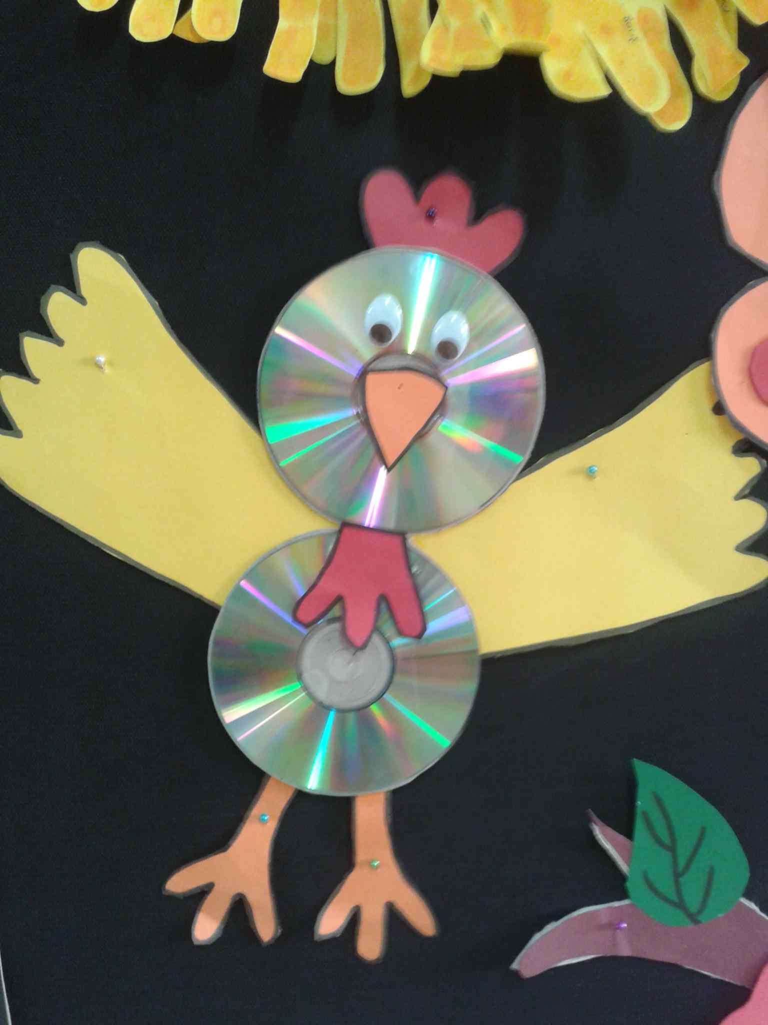 cd bird craft idea for kids – Preschoolplanet