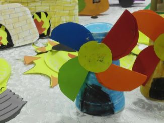 paper cup windmill craft