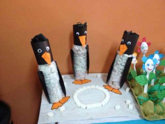 plastic bottle penguin craft