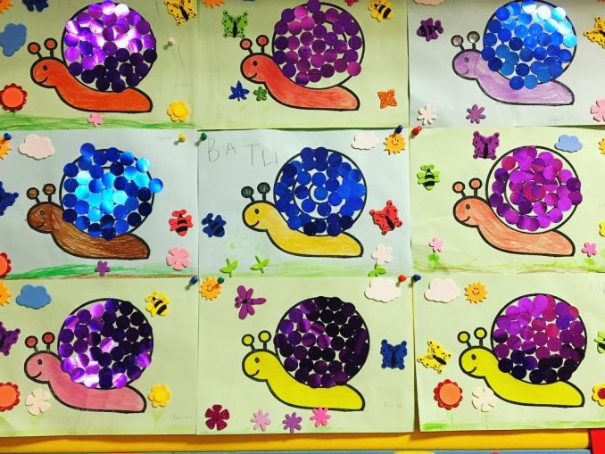 snail craft for kids – Preschoolplanet