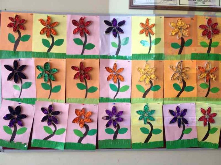 Recycled flower craft for kids – Preschoolplanet