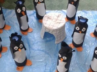 bottle penguin craft