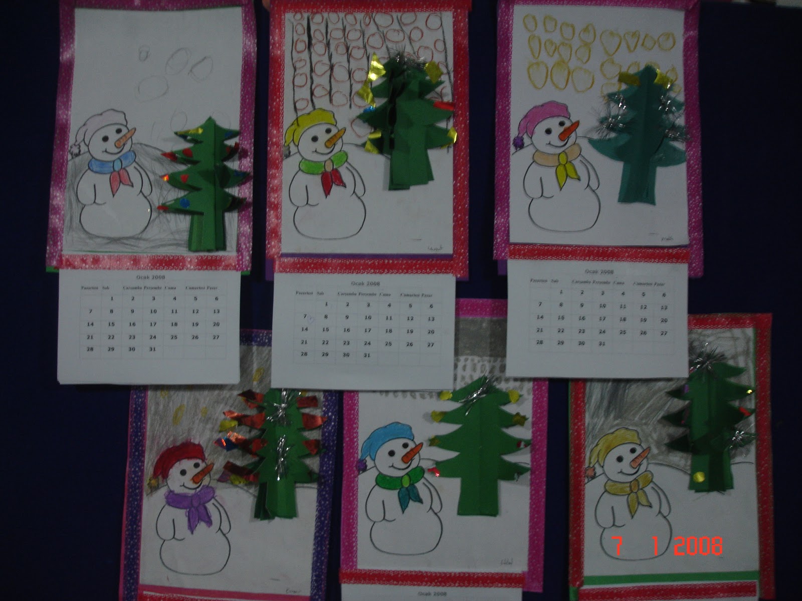 Calendar craft for kids