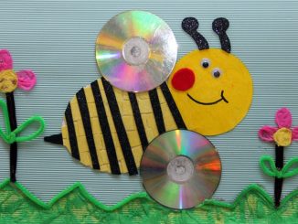 cd-bee-craft-idea-for-kids