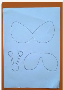 clothespin and pom pom butterfly craft template