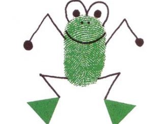 fingerprint frog craft