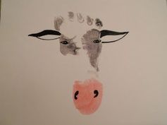 footpaint cow craft