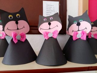 cone shaped cat craft
