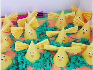 cone shaped chick craft idea