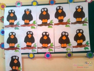 crow craft idea for kids