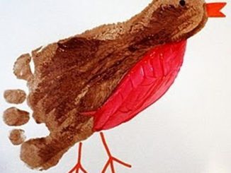 footprint-bird-craft-idea