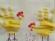 handprint hen craft idea for kids