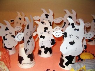 paper cup cow craft idea (2)