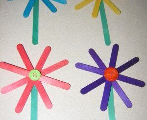 popsicle stick flower craft