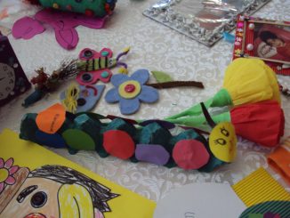 egg carton caterpillar craft idea for kids