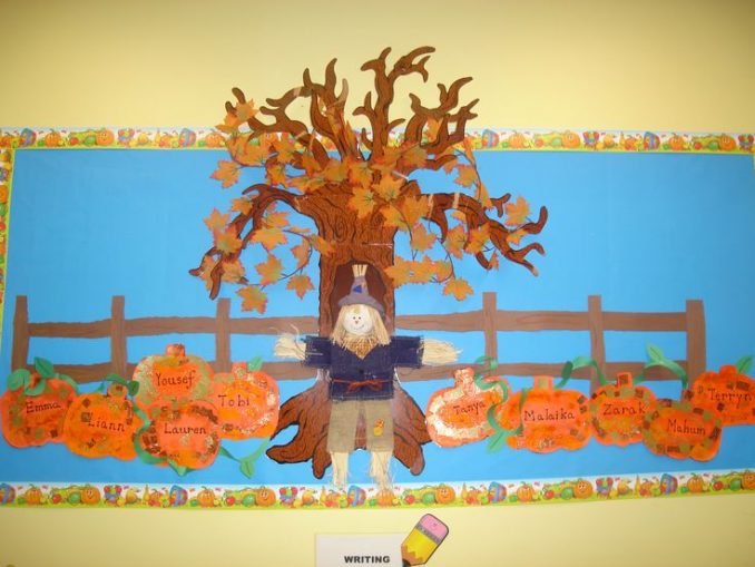 Autumn bulletin board idea – Preschoolplanet