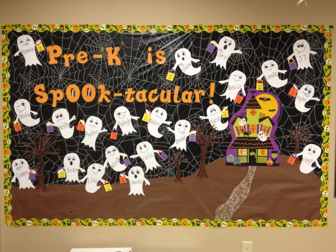 Ghost bulletin board idea for kids – Preschoolplanet