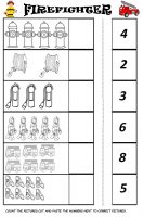 Fireman worksheet for kids – Preschoolplanet