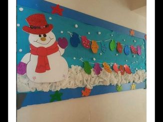 snowman bulletin board idea for preschool