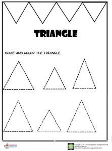 Triangle worksheets for kids