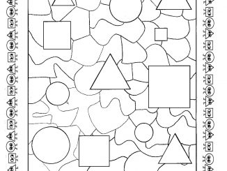 Hidden shapes worksheet