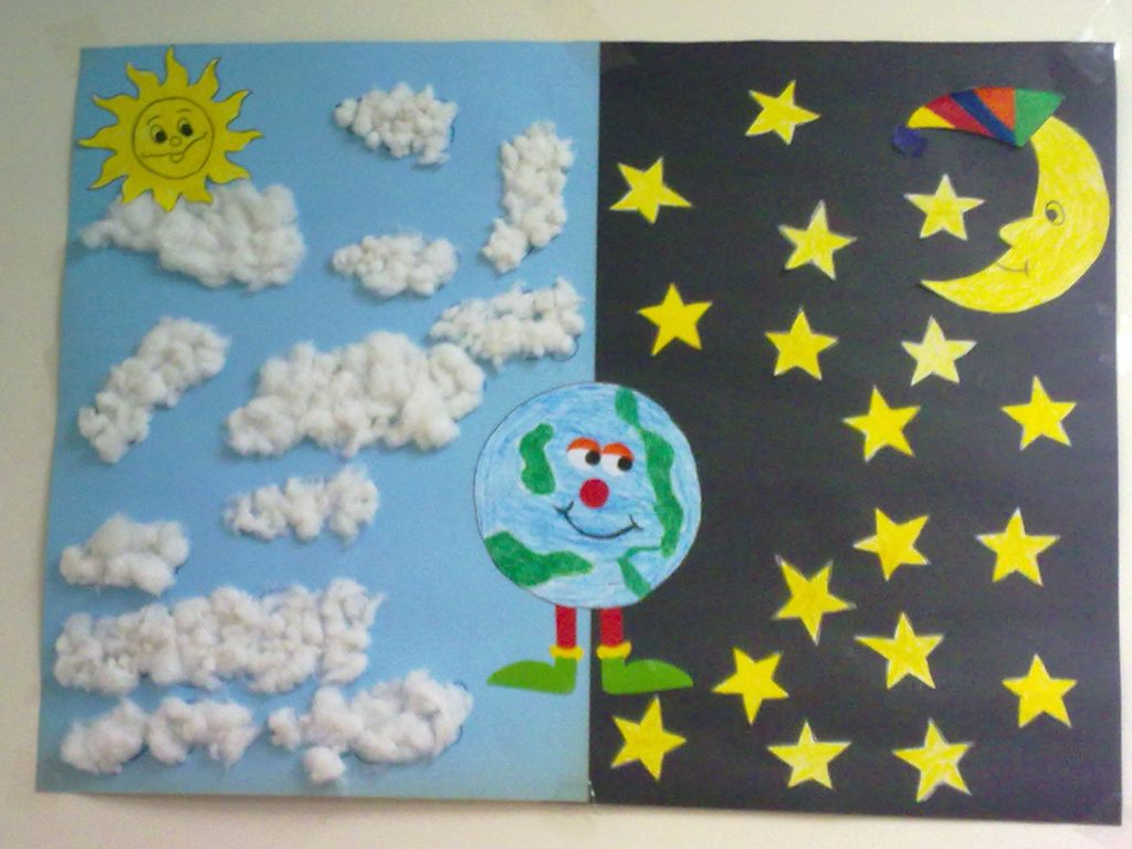 Day and night craft – Preschoolplanet