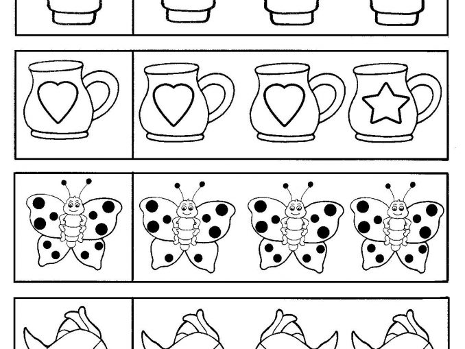 Rectangle trace worksheet – Preschoolplanet