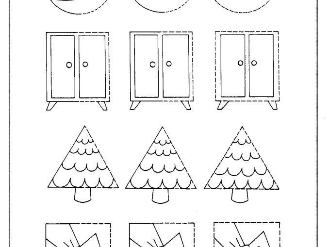 Hidden shapes worksheet – Preschoolplanet