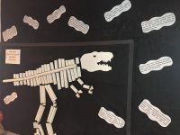 toilet paper roll dinosaur skeleton craft