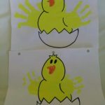 Handprint-Easter-chick-craft-idea