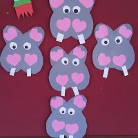 heart hippo craft idea