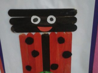 popsicle stick ladybug craft