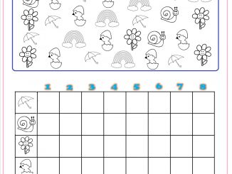 spring count graph worksheet for kindergarten