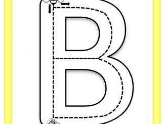 b letter worksheet