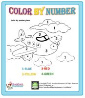 Color by number – Preschoolplanet