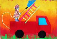 Fire truck craft idea for kindergarten – Preschoolplanet