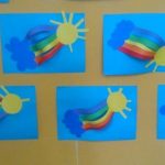 rainbow craft idea for kindergarten