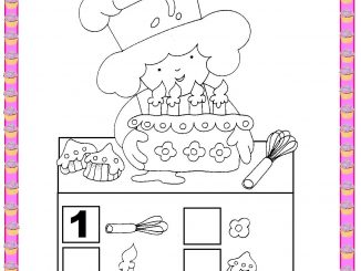 Number count and color worksheet