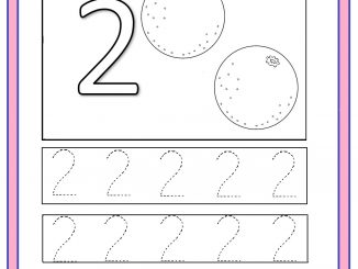 Tracing Numbers 2 Worksheets For Preschoolers - Preschool Worksheet Gallery