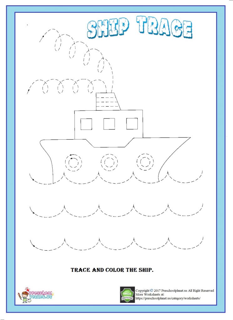 ship trace worksheet