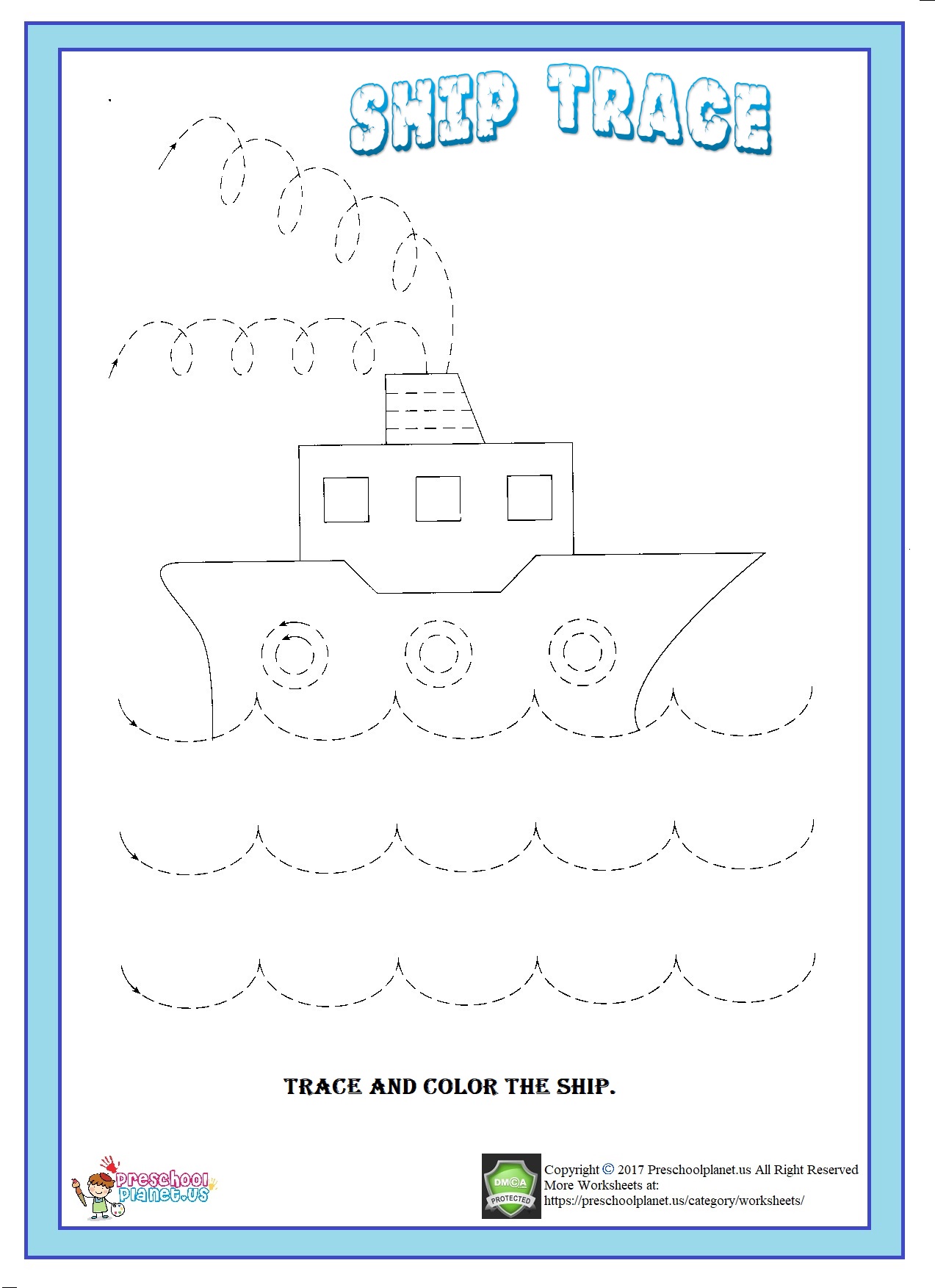 ship trace worksheet