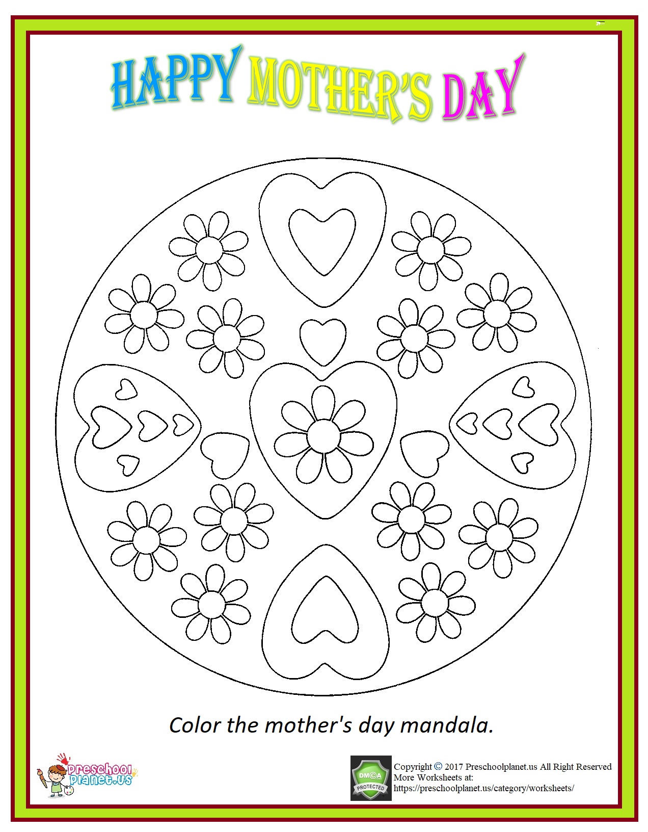 Mother's Day Mandala