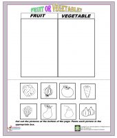 Fruit or Vegetable Worksheet – Preschoolplanet