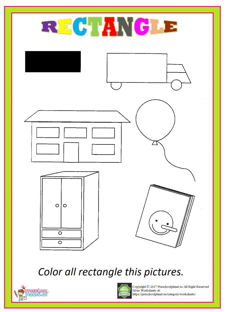 rectangle worksheet for kids