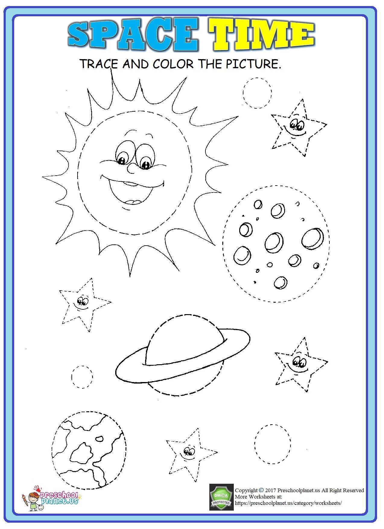 space trace worksheet