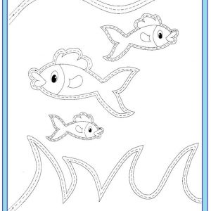 trace fish worksheet