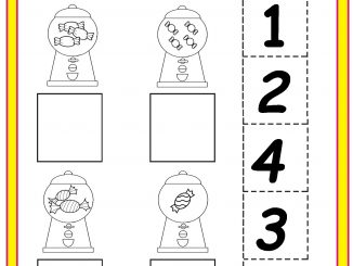 easy candy counting worksheet