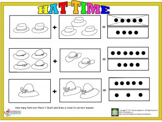 Counting hats worksheet