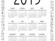 new year calendar coloring page