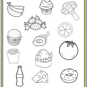 healthy food worksheet